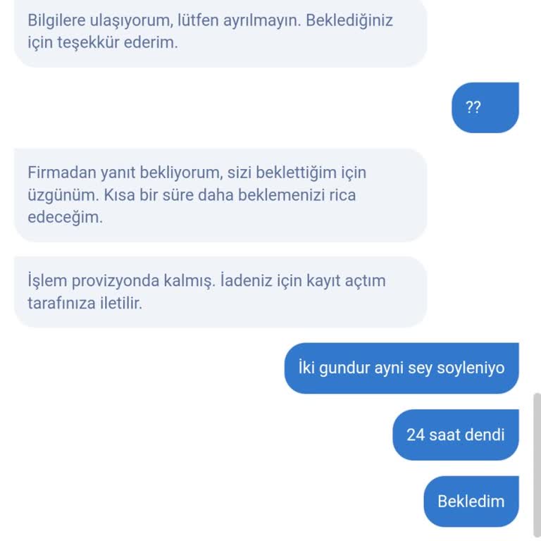 Obilet.com Paramı Acil Yatır