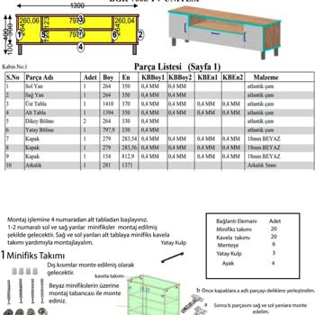 Koçtaş Dan Alınan TV Ünitesinin Kurulum Şemasının Olmaması