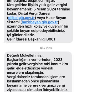 Gelir İdaresi Başkanlığı Kira Geliri Elde Ettiğimi İddia Ediyor.