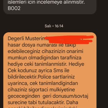 Gulf Sigorta Hediye Çeki Mağduriyeti