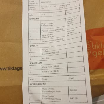 Burger King Eksik Gelen Ürünler!