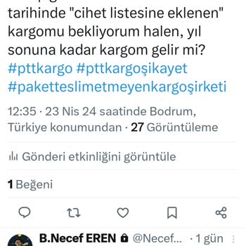 PTT Kargo, Paketimi 24 Gündür Teslim Etmiyor