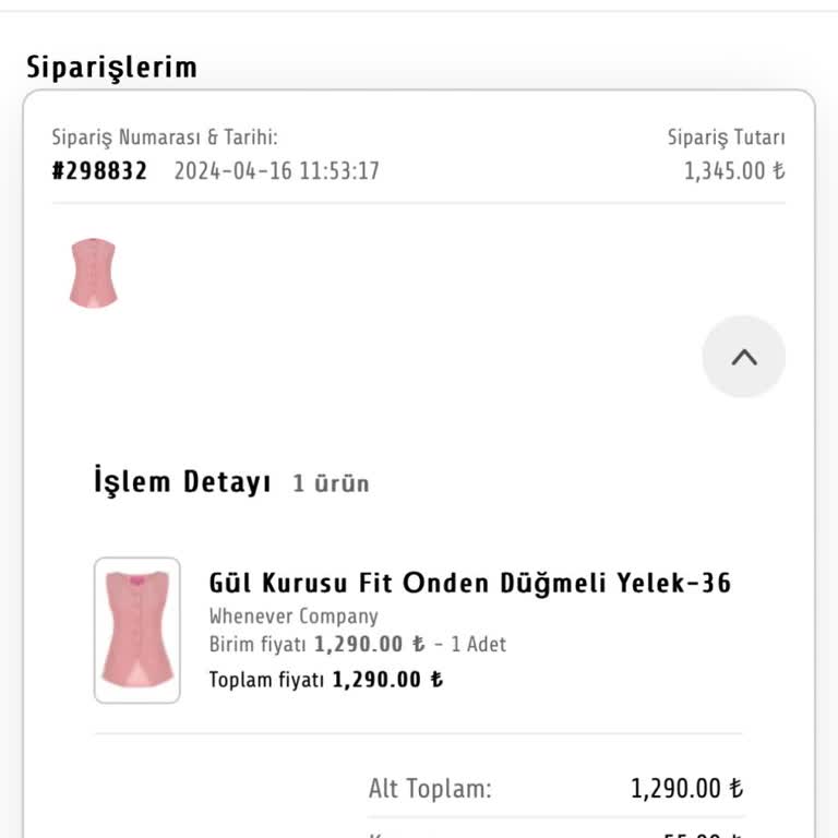 Whenever Company Siparişim Halen Gönderilmedi