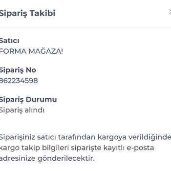 Forma Mağaza (Instagram: forma.magaza) Kargosuz 10 Gün: Siparişim Nerede?