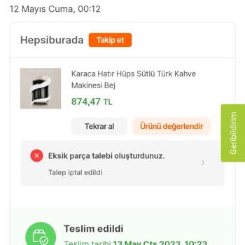 Karaca Hatır Hüps Servis Sorunu!