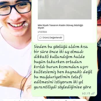 Lafmoda Kısa Zamanda Kırılan Gözlük