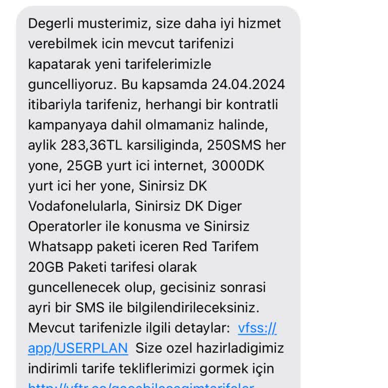 Vodafone Faturama Zam Ve Kullanmadığım Vergi Ödememin Zorunluluğu