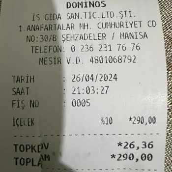 Domino's Manisa Siparişi 55 Dakika'da Teslim Etti
