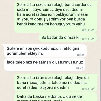 Caddstore Ürün İadesi Sonrası Paramı Alamıyorum