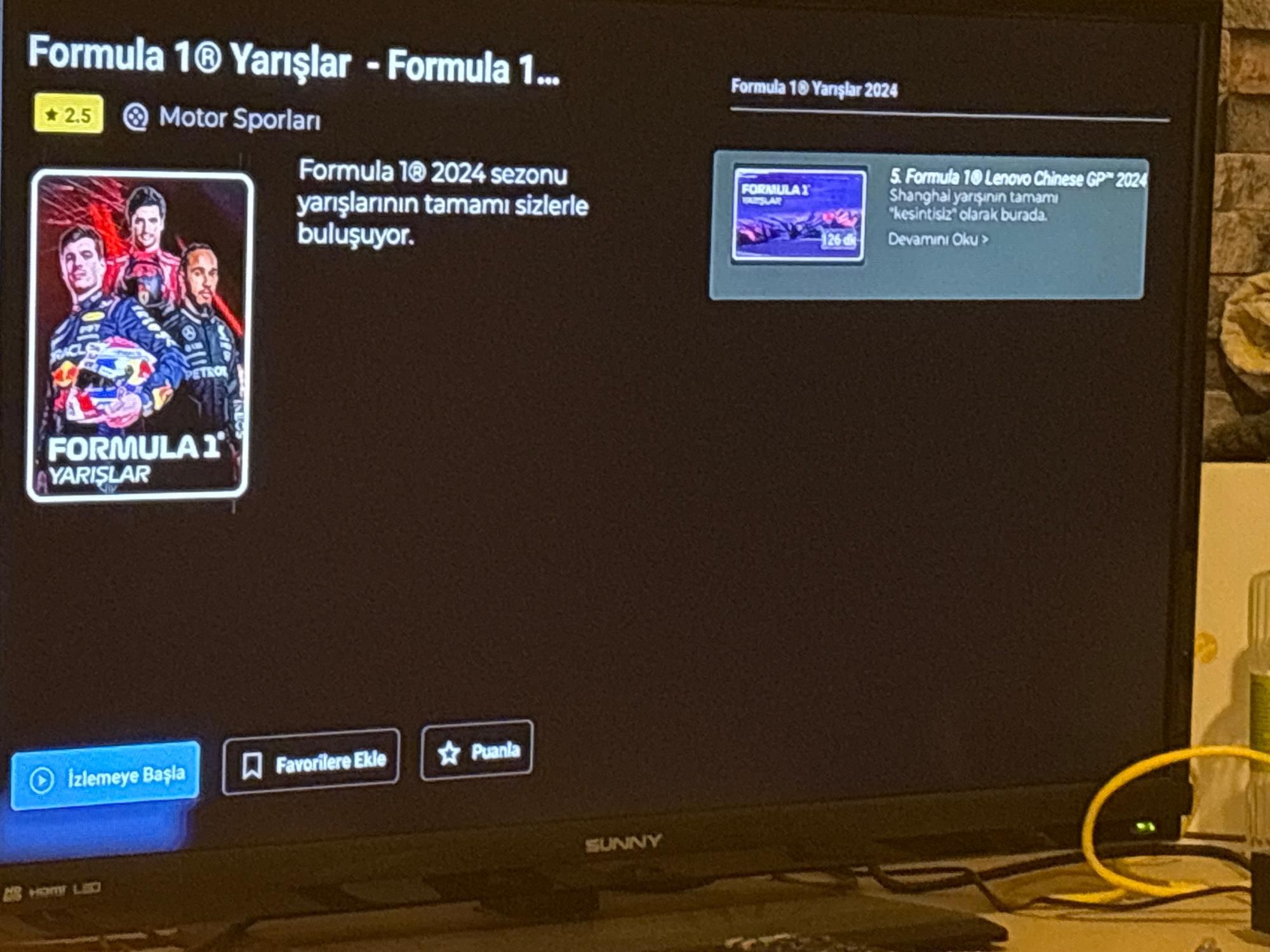sport tv formula 1