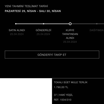 Zara Siparişimi Teslim Etmedi