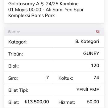Passolig Kombine Yenileme Sorunu