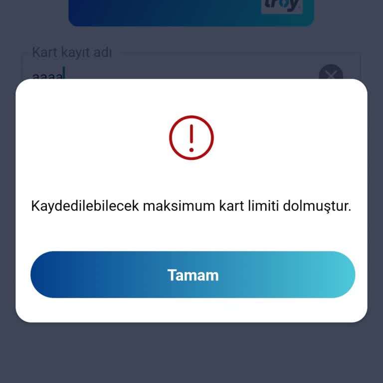 Paycell Kart Ekleme Sorunu