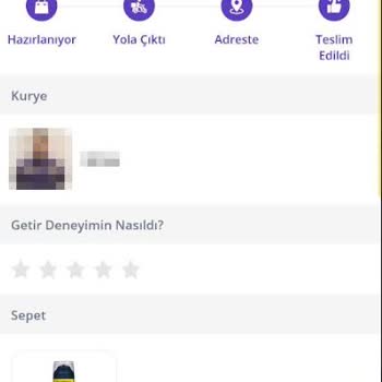 Getir Eksik Ürün Gönderimi