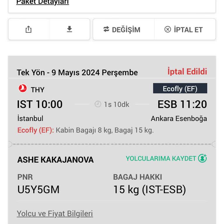 THY Yardım İstiyorum Ücretin Tamamı Yatabilir Mi Kesintisiz