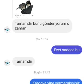Shopier Etilergozlukkk Instagram Sayfasından Aldığım Gözlükler Gönderilmiyor