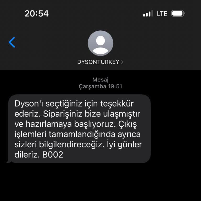 Dyson Airwrap Sipariş Hatası