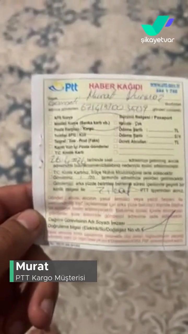 PTT Kargo Eve Gelmiş Bilmiyorum videonun kapak resmi