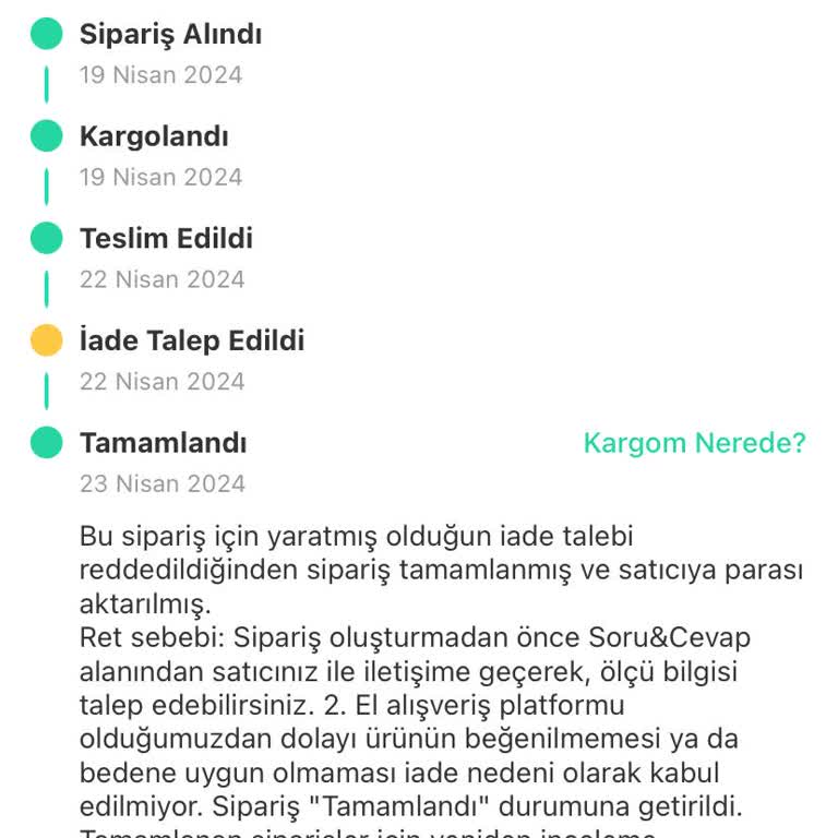 Dolap Uygulaması Şikayet