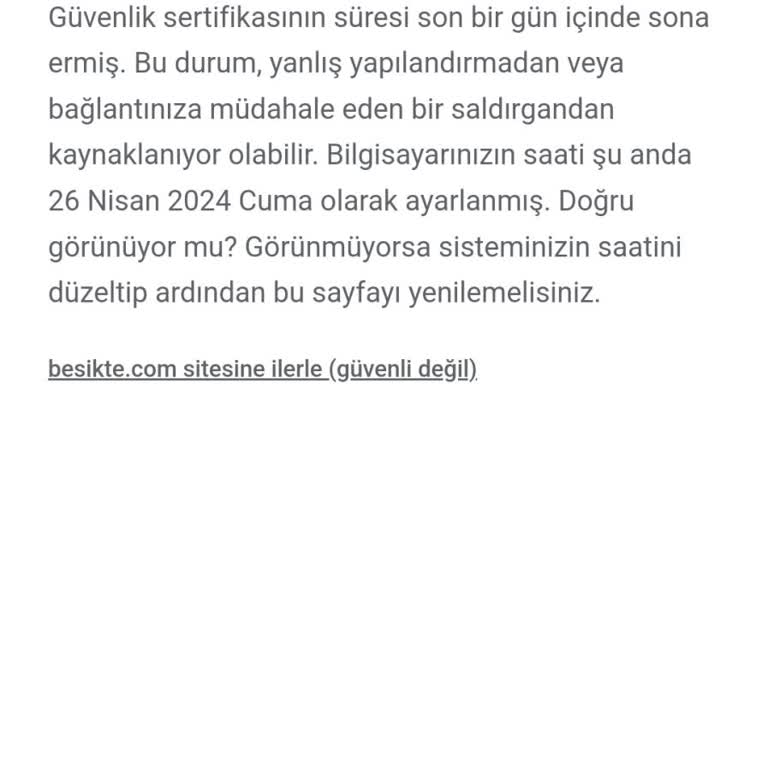 Besikte.com Site Giriş Sorunu