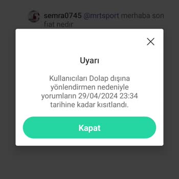 Trendyol Dolap Uygulaması Yorum Yasağı Ve Kapatma Cezası