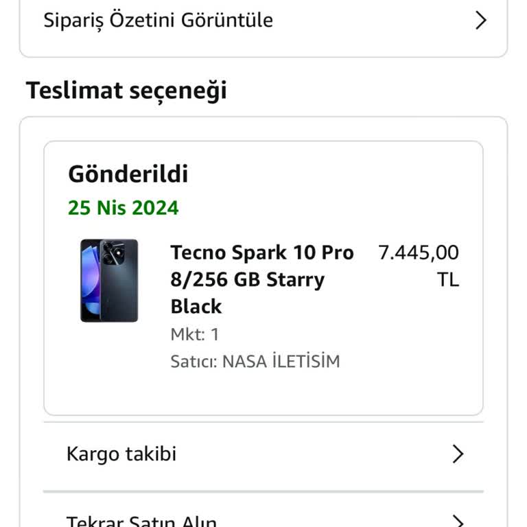 Amazon Param Alındı Ama Ürünüm Yok