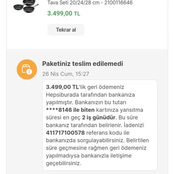 Hepsiburada Sebepsiz Sipariş İptali