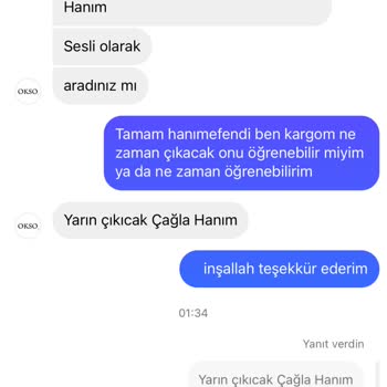 Okso.tr Siparişimi Kargoya Vermediler