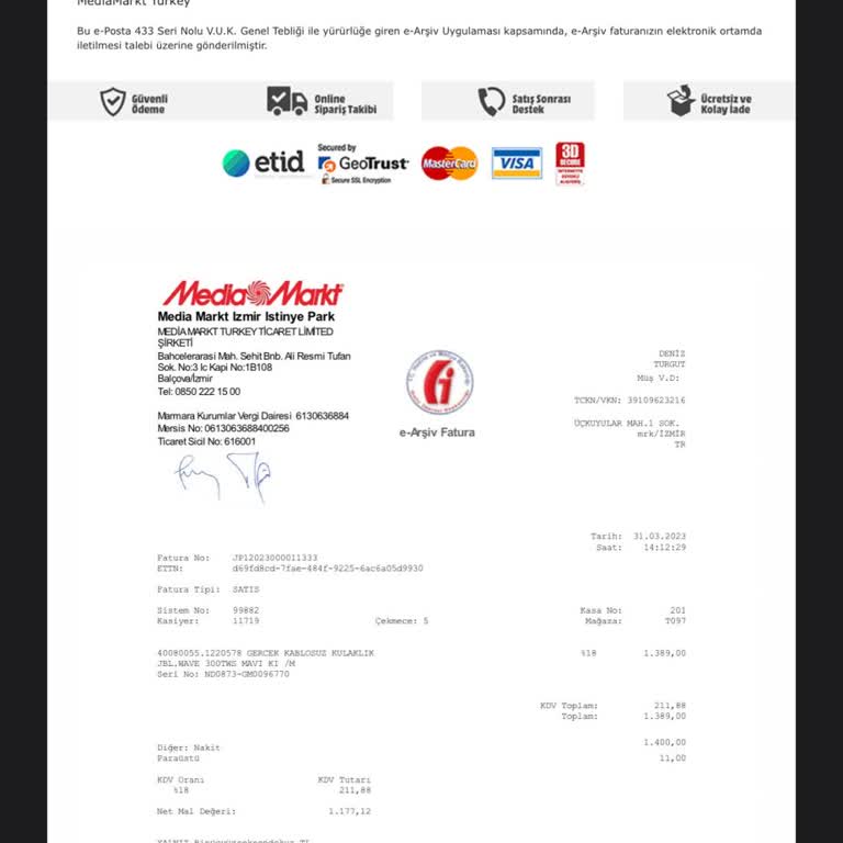 JBL Garanti Kapsamındaki Ürününe Bile Sahip Çıkmıyor.