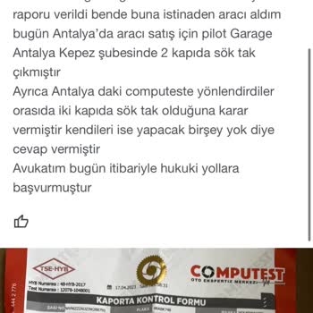Computest Oto Ekspertiz Computest Bodrum Hatalı Ekspertiz Veriyor