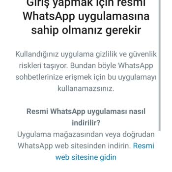 Resmi WhatsApp Uyarısı