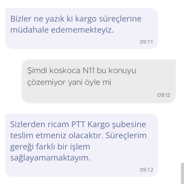 N11 İade Kargo Sorunu