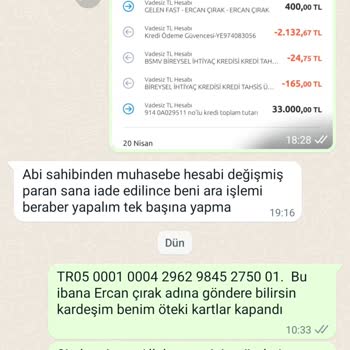 Sahibinden Paramın İade Edilmesini İstiyorum