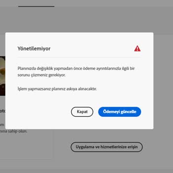 Adobe Üyelik İptali Gerçekleşmiyor.