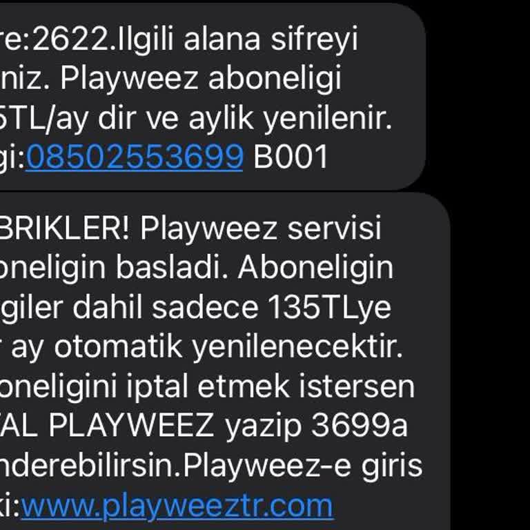 Playweez Üyeliği Türk Telekom 135 TL