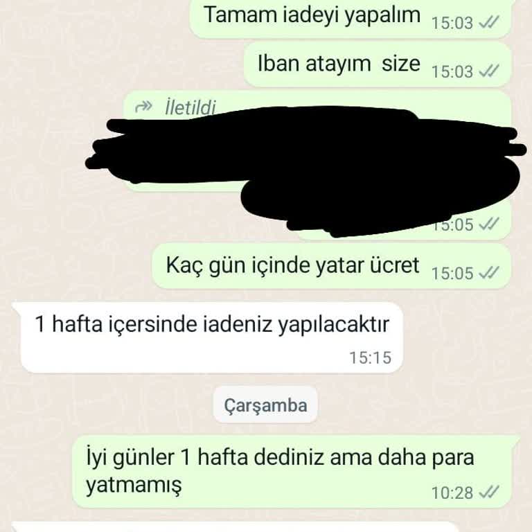 Turkuazz_boutique (Instagram) Para İadesi Yapmıyor