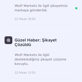 Sikayet.com Şikayet Var Wolf Markets Şikayetini Yayınlamıyor