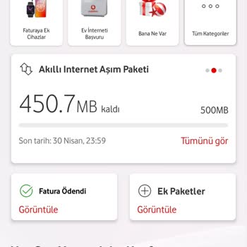 Vodafone Tarife Bitmeden Aşım Ücreti Kesintisi Yapıyor