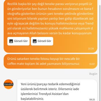Ambarexpress Ambar Express Trendyol Kasıtlı Yanlış Ürün Gönderimi