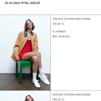 İnditex Grup Siparişlerimi İptal Ediyor Zara