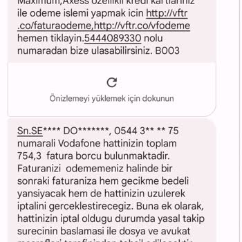 Vodafone Hatalı Fatura Kesimi Ve Fiyasko Ekibi