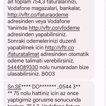 Vodafone Hatalı Fatura Kesimi Ve Fiyasko Ekibi