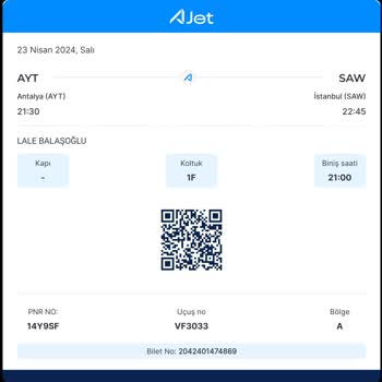 Ajet İle Seyahat Etmek Pişmanlıktır.