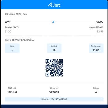 Ajet İle Seyahat Etmek Pişmanlıktır.