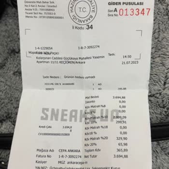 Sneaks Up Mağazası Hem Ayakkabı Hem Mağaza Müdürü Mağduriyeti