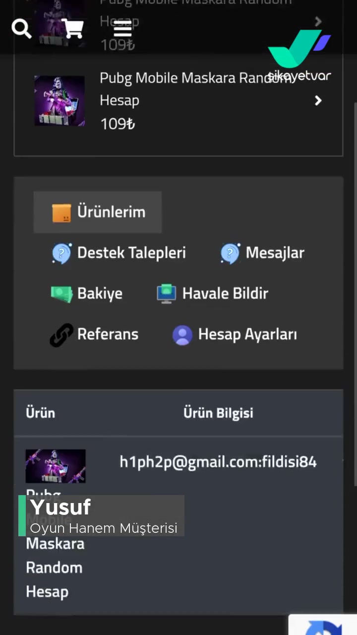 Oyun Hanem Aldığım Oyun Hesabı Banlı videonun kapak resmi