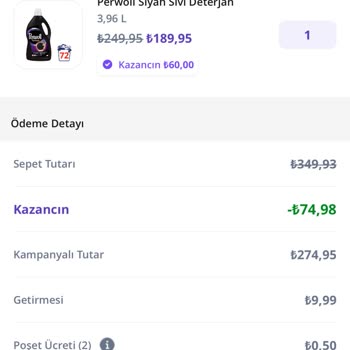 Getir Para İadesi Yapmıyor.