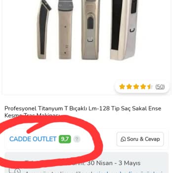Çiçek Sepeti Tıraş Makinesi Şikayetim