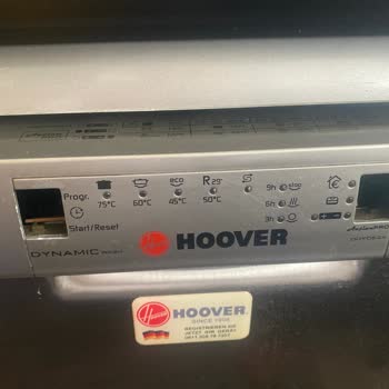 Hoover Marka Bulaşık Makinemin Ön Panel Düğmesi