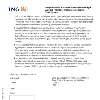 ING Emekli Promosyonu Hatası